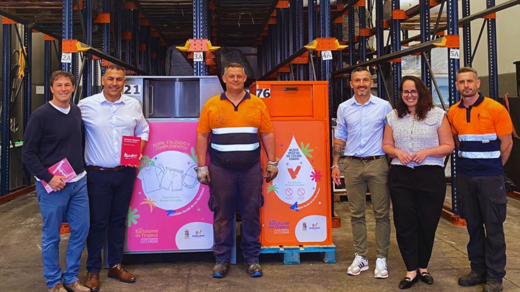 San Bartolomé de Tirajana refuerza la recogida selectiva con 82 nuevos contenedores para textil y aceite usado