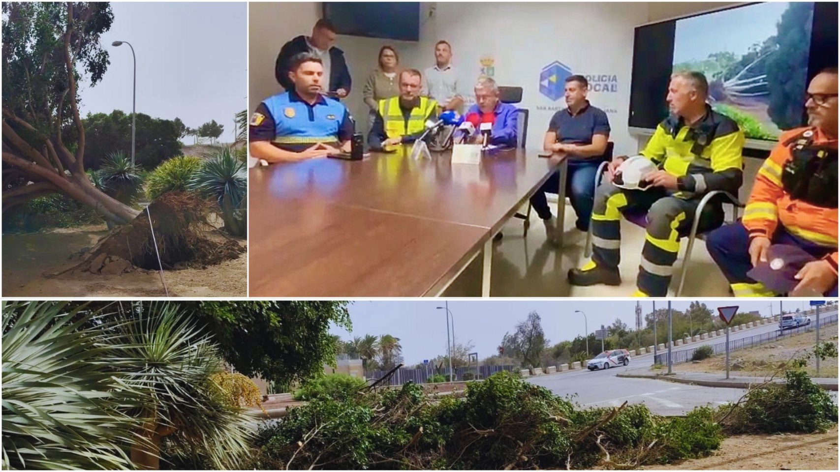 San Bartolomé de Tirajana sorprendido por las mayores rachas de viento registradas en su historia reciente