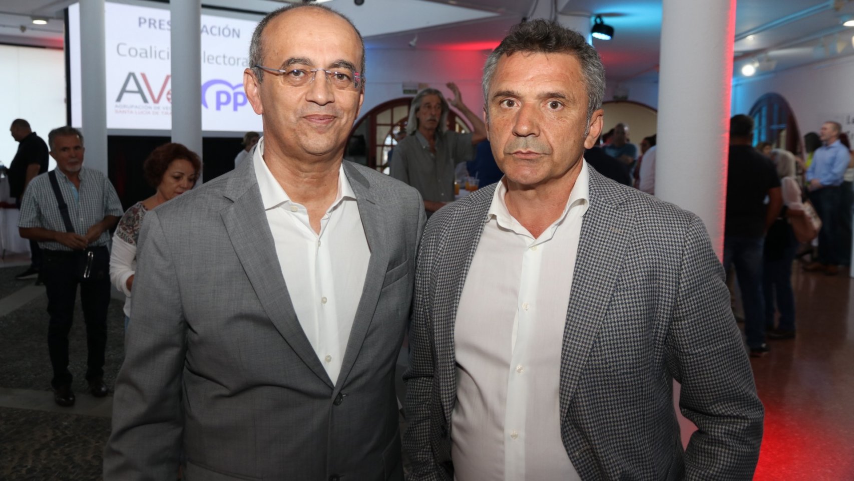 Manuel Hernández Pérez y Vicente Araña presidente gestora PP