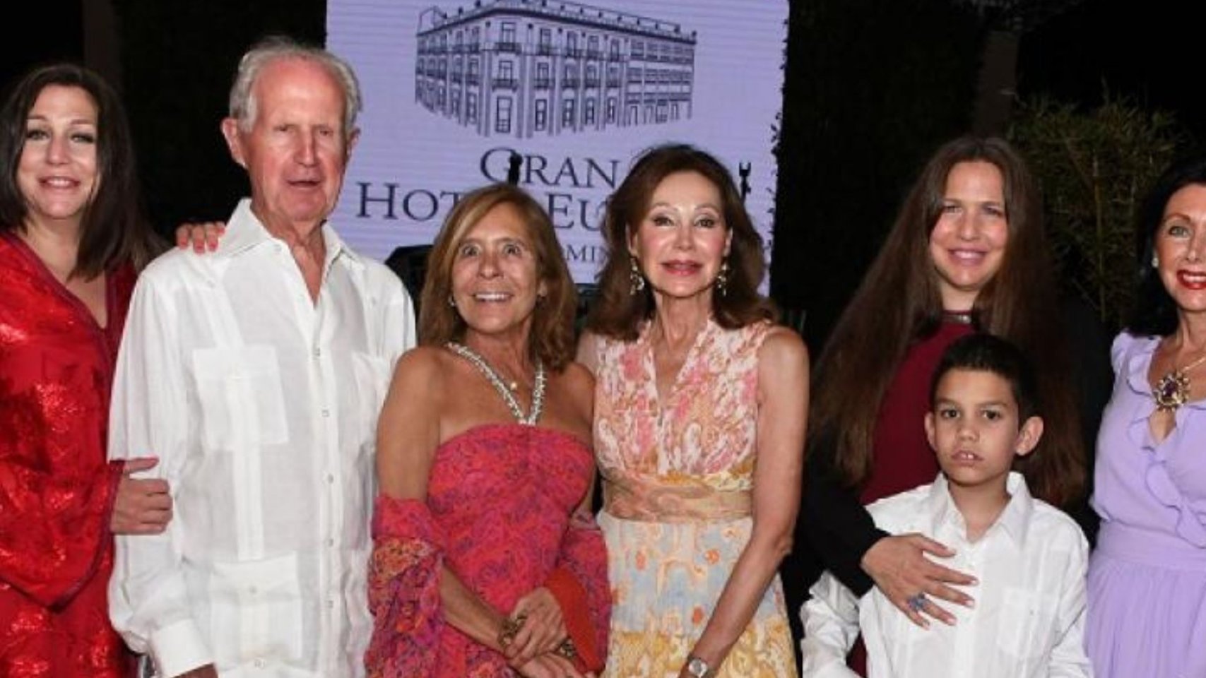 Marta Barreras junto a Jos&eacute; Alberto Barreras, el patriarca de la familia, en un acto institucional en el Caribe