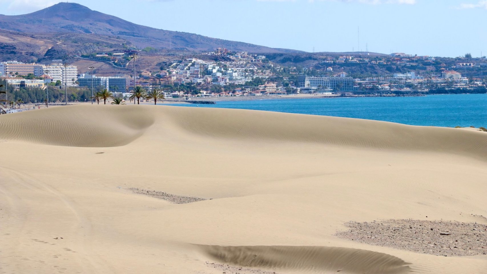 Panorámica de Playa del Inglés y San Agustin
