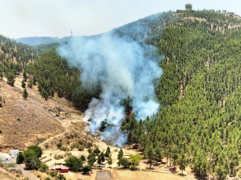 Incendio forestal en Gran Canaria
