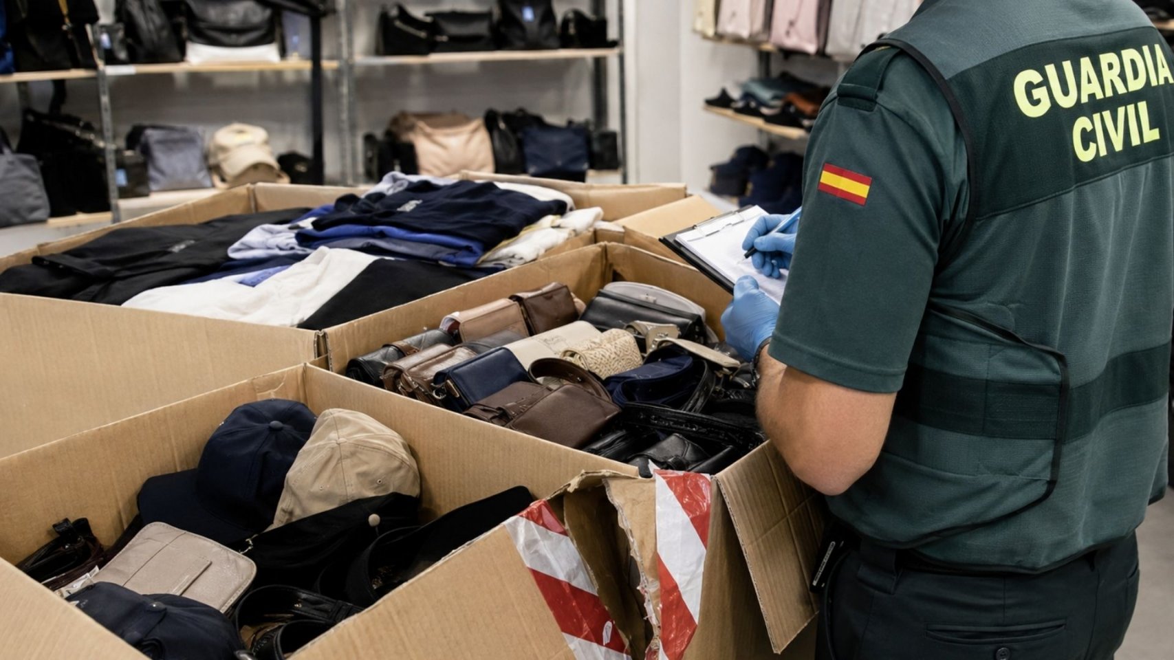 Detenido en el sur de Gran Canaria tras romper precintos judiciales de productos falsificados valorados en 60.000 euros