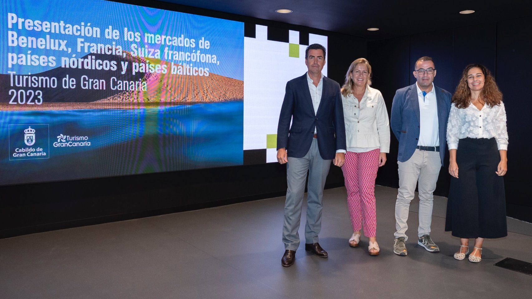 De izquierda a derecha: Pablo Llinares, Pino León, Juan Fernando Suárez y Mercedes Trujillo.