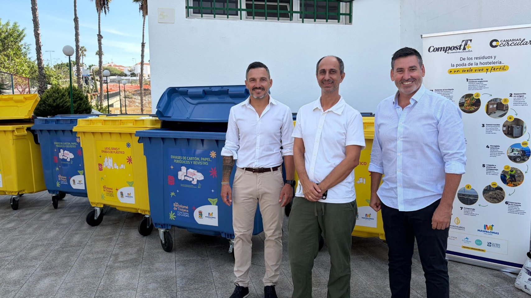 San Bartolomé de Tirajana incorpora nuevos contenedores de reciclaje en los colegios del municipio