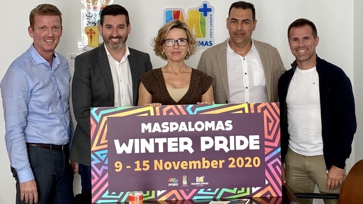 El administrador de Winter Pride, Emiel Wijnberg, primero por la izquierda, cuando mandaba el PSOE