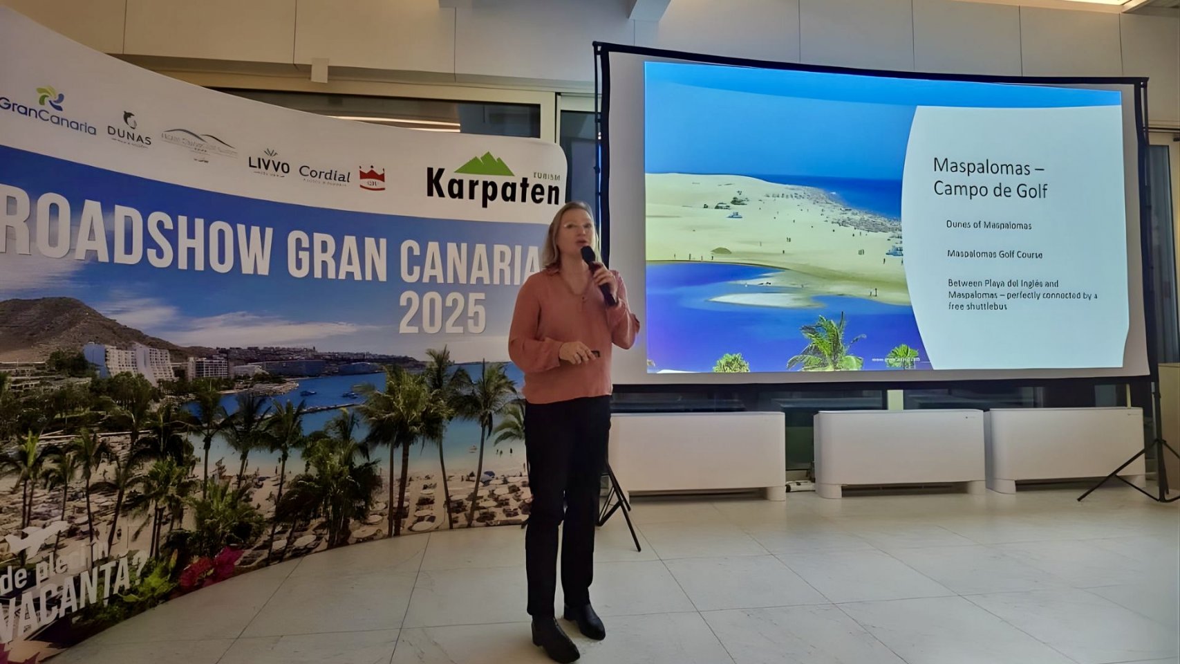 Gran Canaria lleva el sol de Maspalomas a Constanza: Éxito del 'roadshow' con agencias