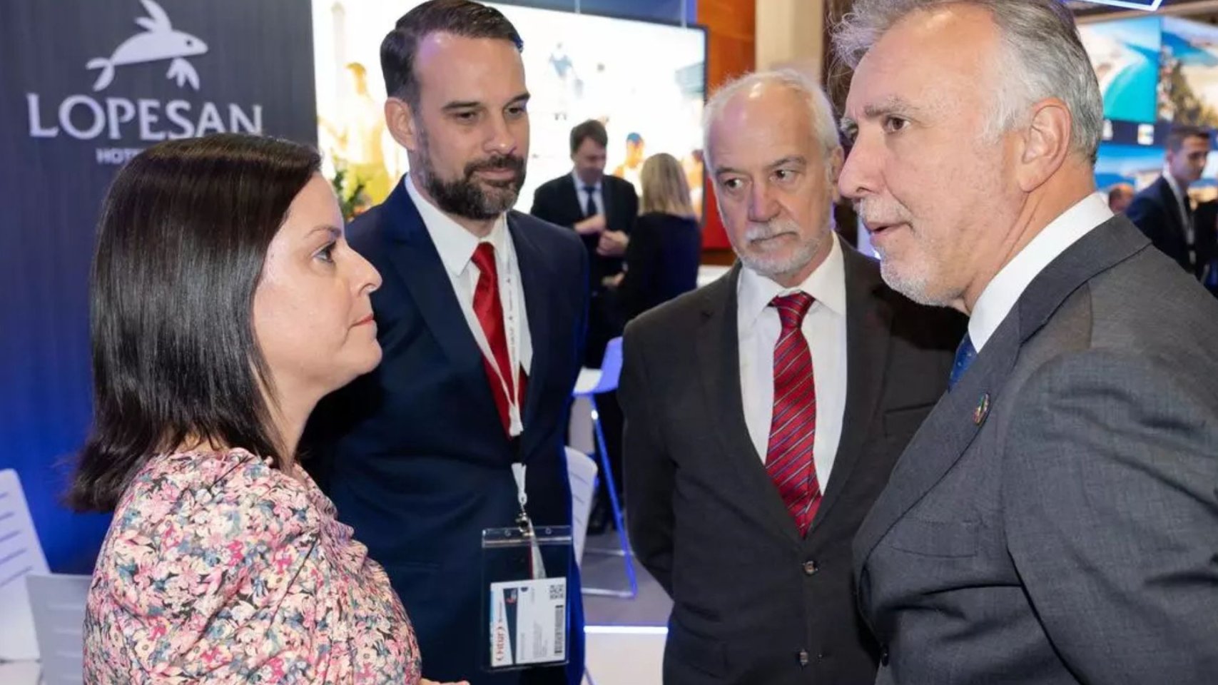 José Daniel Alba y Santiago de Armas, ambos miembros del consejo de  LS Invest AG, en una pasada edición de Fitur en Madrid